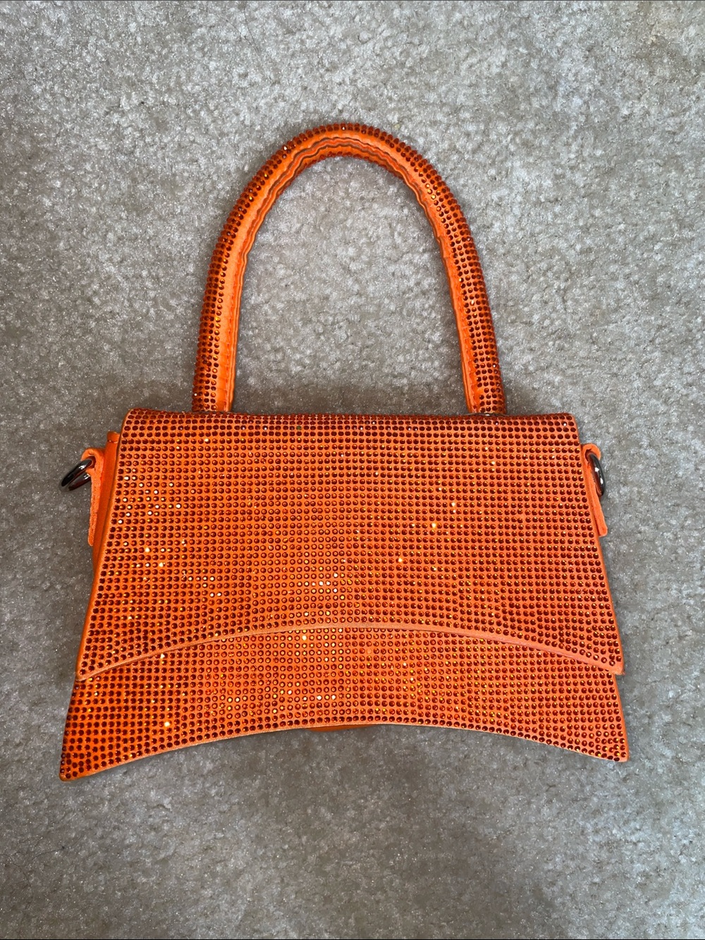 Billini Orange Crystal Mini Top Handle Bag